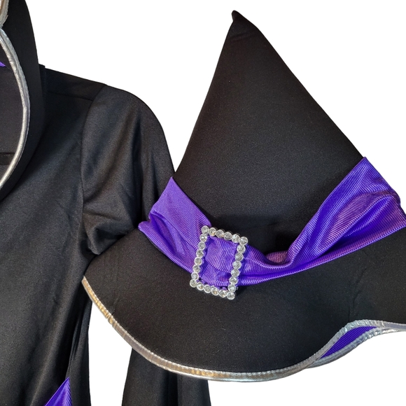 California Costumes black and purple witch costume Girl's Large - Picture 5 of 8